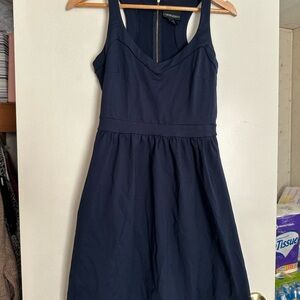 Cynthia Rowley Midnight Blue Dress with Gold Zipper